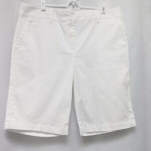Covington Bermuda Shorts Cotton Spandex Flat Front Pockets Coastal Grandma 10